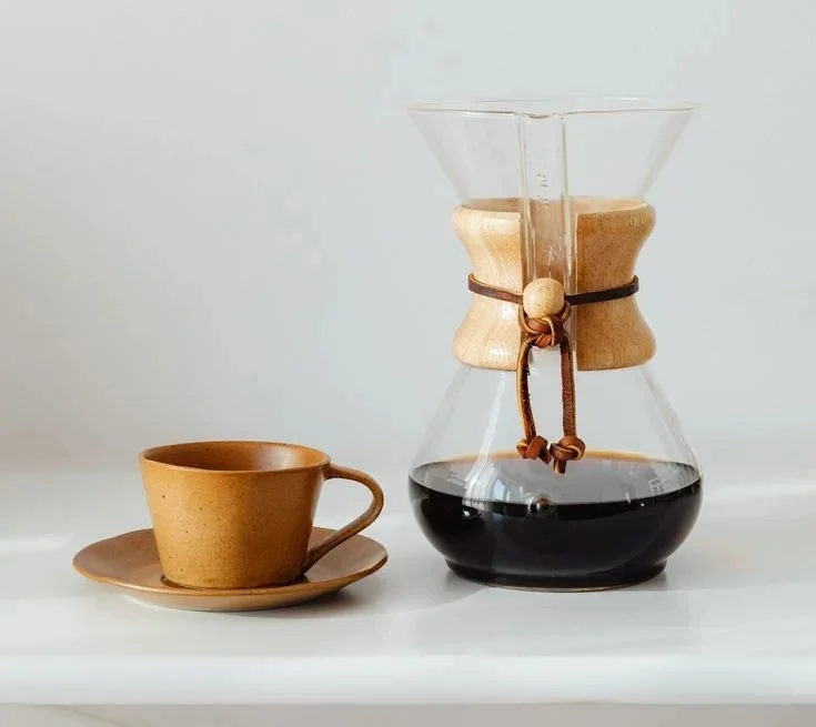 Chemex glass pour-over brewer